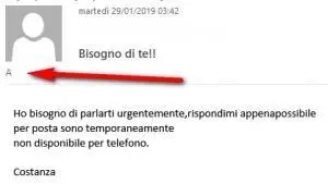 Truffa email : ho bisogno di parlarti solo per posta e non sono disponibile per telefono