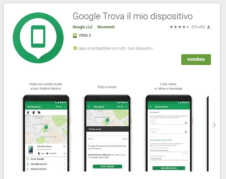 Trovare, bloccare o resettare un dispositivo Android smarrito