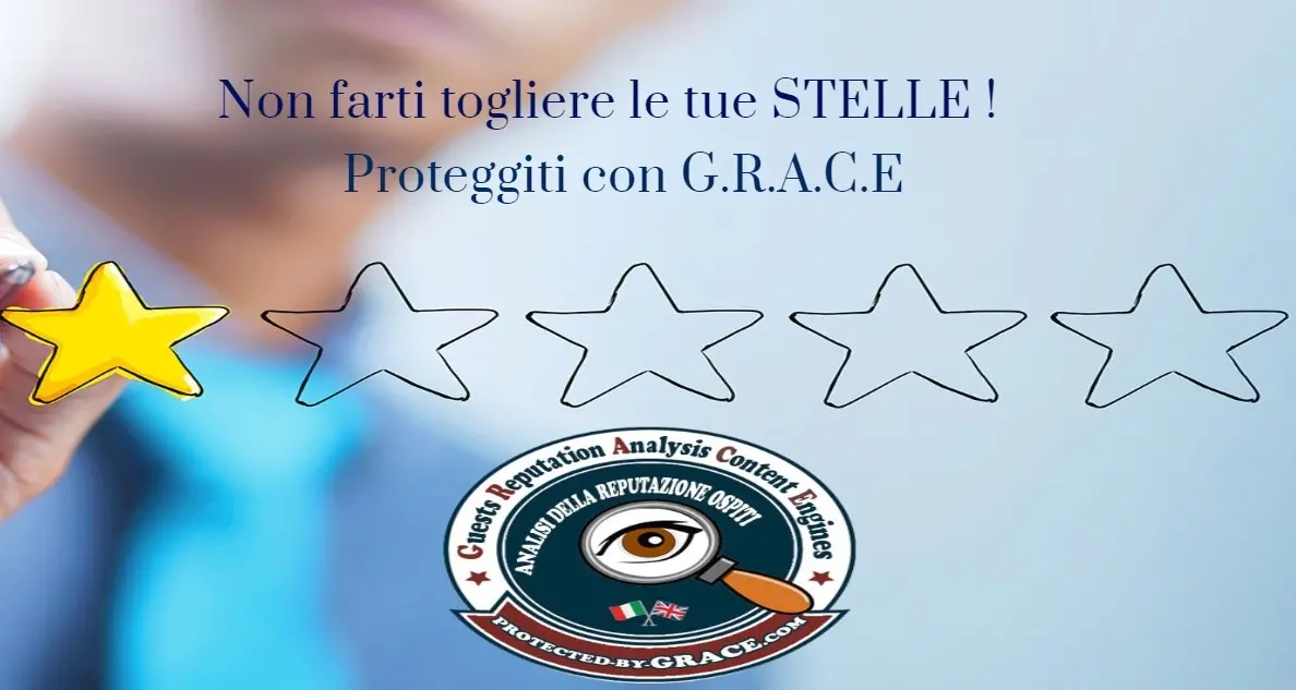 Hai una struttura alberghiera o di ricezione ? STOP alle ingiuste RECENSIONI NEGATIVE e alle MINACCE ! Proteggiti con G.R.A.C.E.