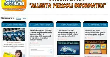 Scarica la APP # Allerta Pericoli Informatici # rimani sempre informato sui pericoli della rete