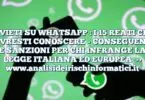 DIVIETI SU WHATSAPP : I 15 REATI CHE DOVRESTI CONOSCERE – CONSEGUENZE E SANZIONI PER CHI INFRANGE LA LEGGE ITALIANA ED EUROPEA