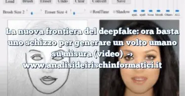 La nuova frontiera del deepfake: ora basta uno schizzo per generare un volto umano su misura (video)