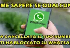 COME SAPERE SE QUALCUNO HA CANCELLATO IL TUO NUMERO O TI HA BLOCCATO SU WHATSAPP