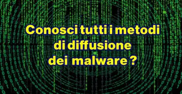 Conosci tutti i metodi di diffusione dei malware ? Articolo istruttivo da leggere