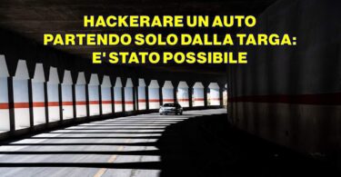 HACKERARE UN AUTO PARTENDO SOLO DALLA TARGA: E' STATO POSSIBILE