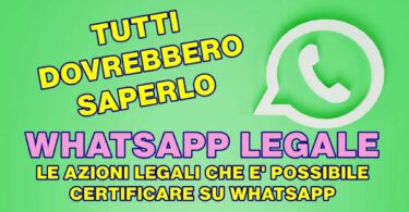 Azioni legali che è possibile certificare con valore legale su WhatsApp