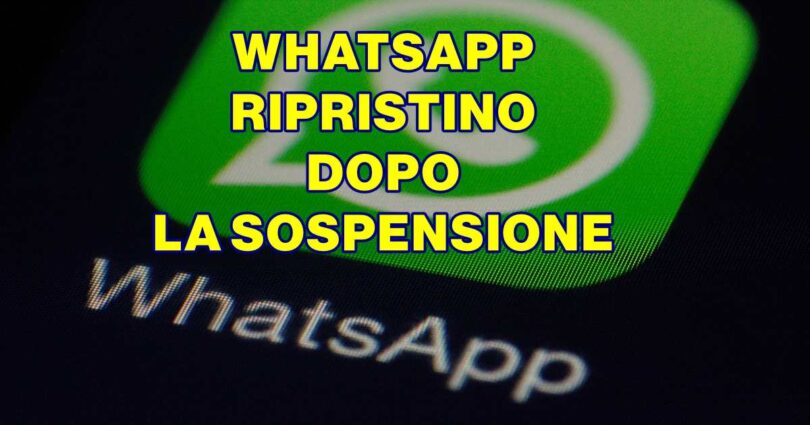 whatsapp ripristino