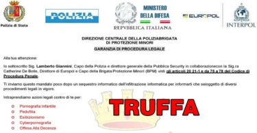 ATTENZIONE: NUOVA TRUFFA VIA EMAIL DAL TITOLO "ULTIMA CONVOCAZIONE"