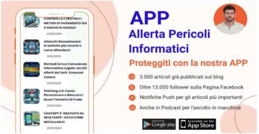 Scarica la APP "ALLERTA PERICOLI INFORMATICI": la tua protezione contro i pericoli della Rete