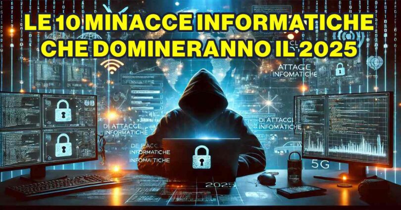 LE 10 MINACCE INFORMATICHE CHE DOMINERANNO IL 2025: COME PROTEGGERSI DALLE NUOVE FRONTIERE DEL CYBERCRIMINE