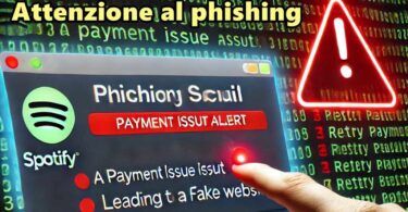 Attenzione al phishing: falsa email di pagamento Spotify