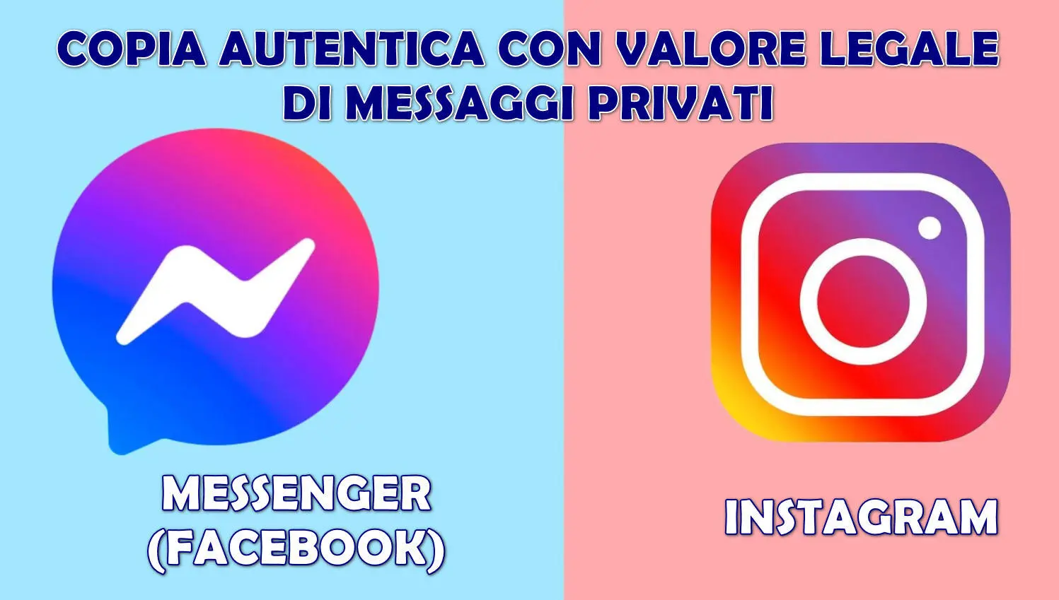 Copia Autentica Messaggi Instagram e Messenger